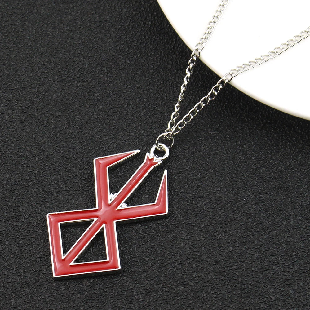 Berserk Symbol Pendant Necklace The Mad Warrior Of Norse Viking Mythology Mens Hip Hop Jewelry ﻿