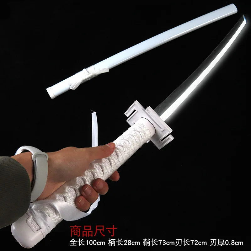Bleach 100cm/33.37in Lightsaber Cosplay Samurai Sword Anime Peripherals Model Props Luminous Toy Party Supplies Collectible Gift
