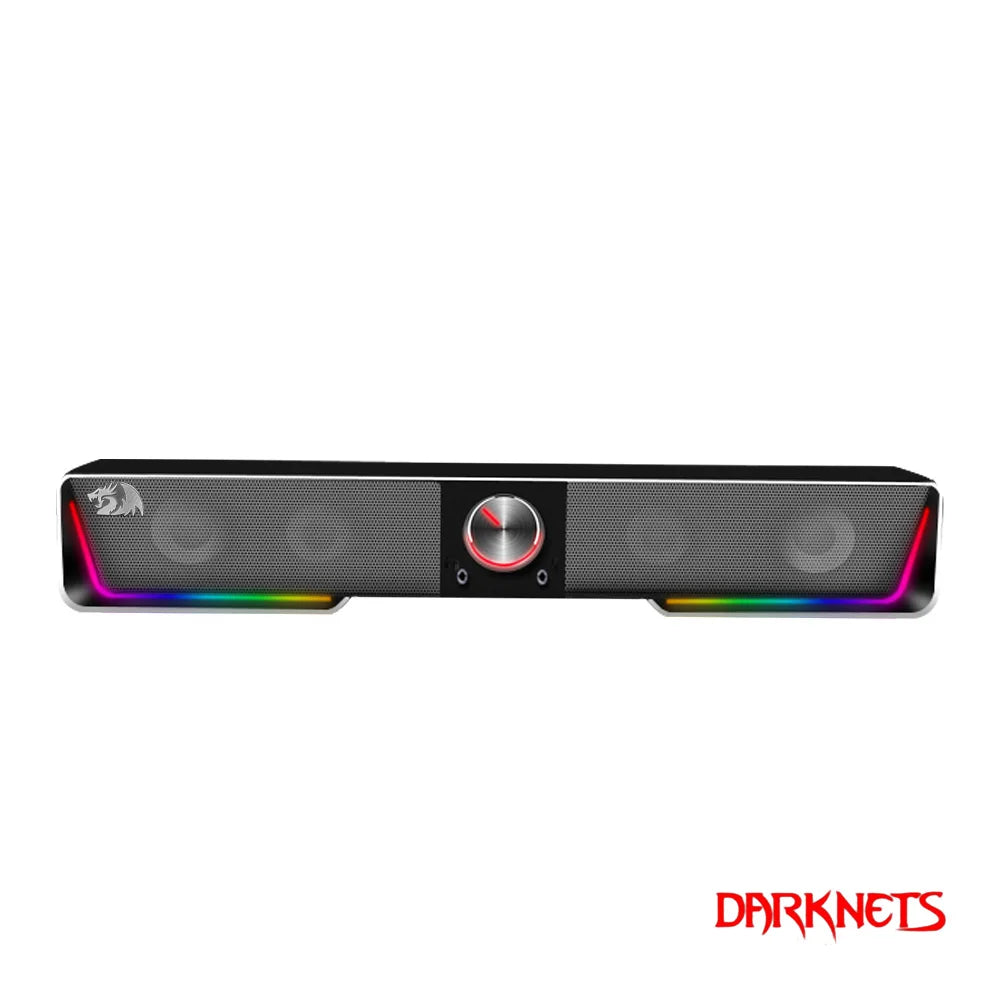 REDRAGON GS570 Darknets Bluetooth Wireless aux 3.5 surround RGB speakers column sound bar for computer PC Laptop loudspeakers
