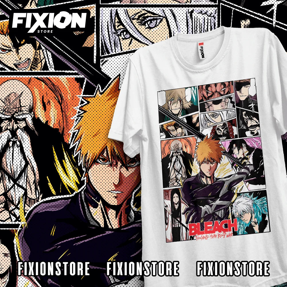 Bleach IS BACK 4 (Ver FULL Color / Blanco)Anime T Shirt Manga Gift For Anime Lover All Size Cotton