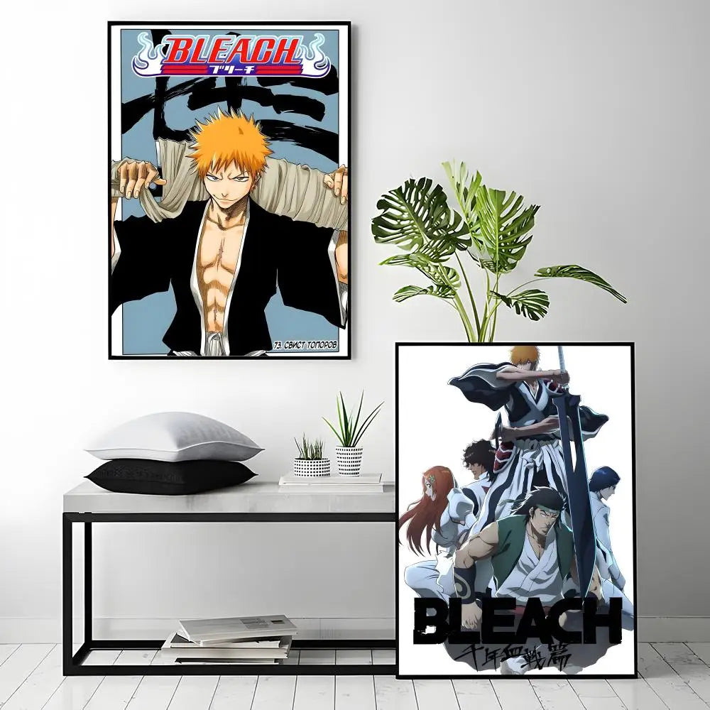 Classic Anime B-BLEACH Poster HD Waterproof Self-Adhesive Wall Art – Multi-Scene Use, Top Gift Pick