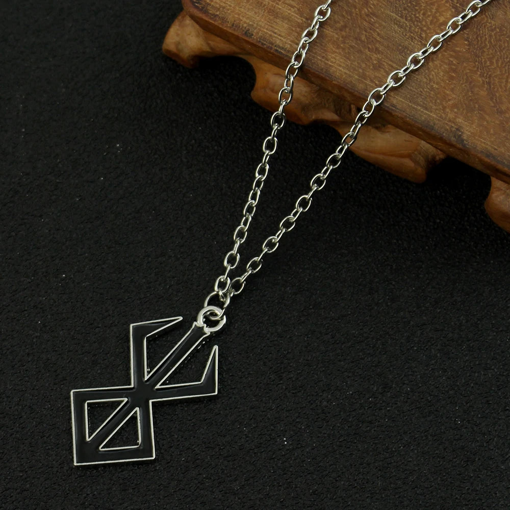 Berserk Symbol Pendant Necklace The Mad Warrior Of Norse Viking Mythology Mens Hip Hop Jewelry ﻿
