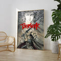 Black Anime B-Berserk Poster Poster Aesthetic Wall Art Canvas Trendy Bedroom Room Home Cafe  Decor