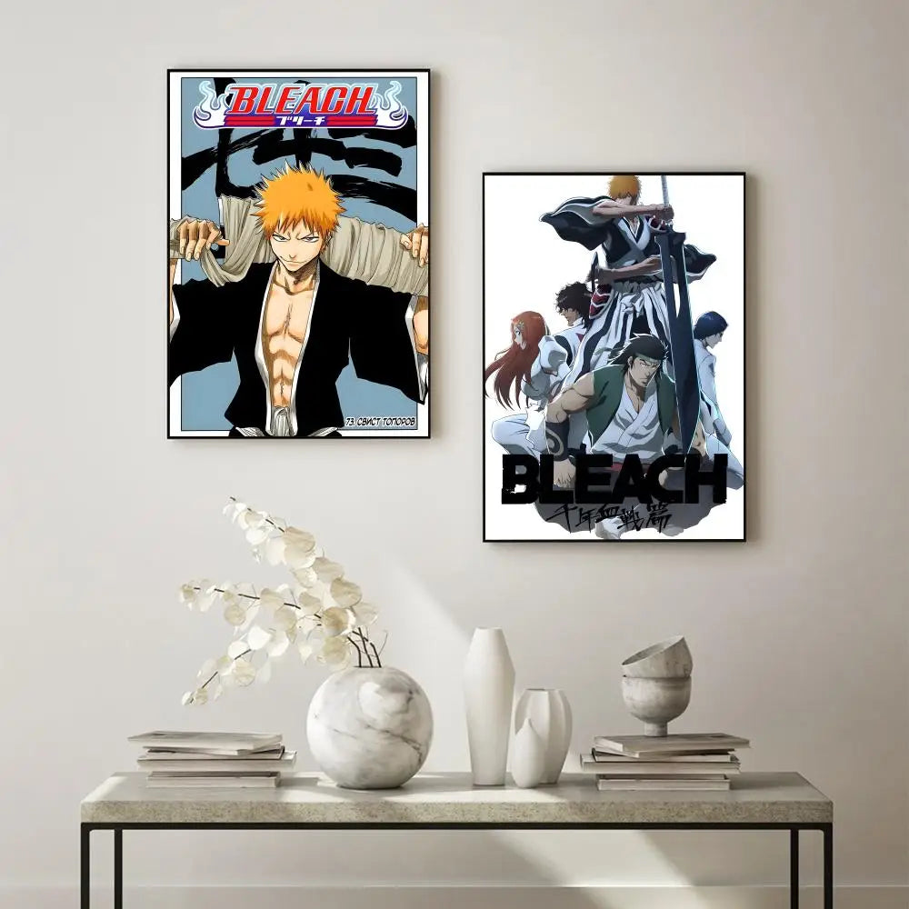 Classic Anime B-BLEACH Poster HD Waterproof Self-Adhesive Wall Art – Multi-Scene Use, Top Gift Pick