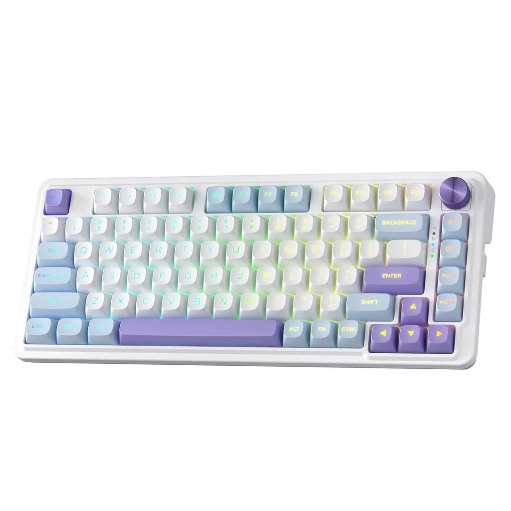 Redragon K673 MAX 75% Wireless Gasket RGB 81 Keys PBT Mechanical  Hot-Swap Gaming Keyboard, Custom Linear Switch