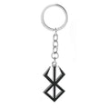 Game Berserk Behelit Badge Black Logo Sign Brand Of Sacrifice Sword Alloy Keychain Pendant Jewelry Cosplay Props Accessories