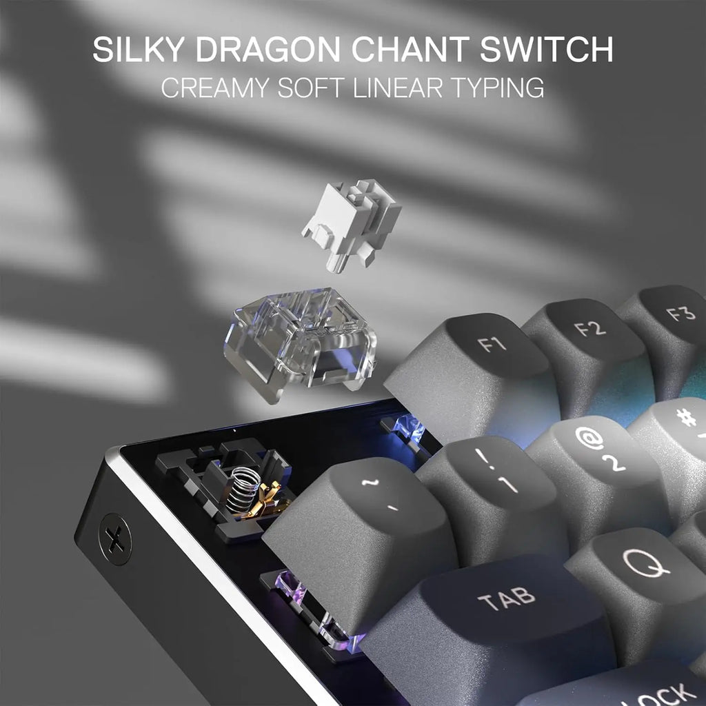 Redragon 556 SE Wired Gaming 104 Keys Hot-Swap Mechanical Keyboard Noise Dampening Kit, Upgraded Socket