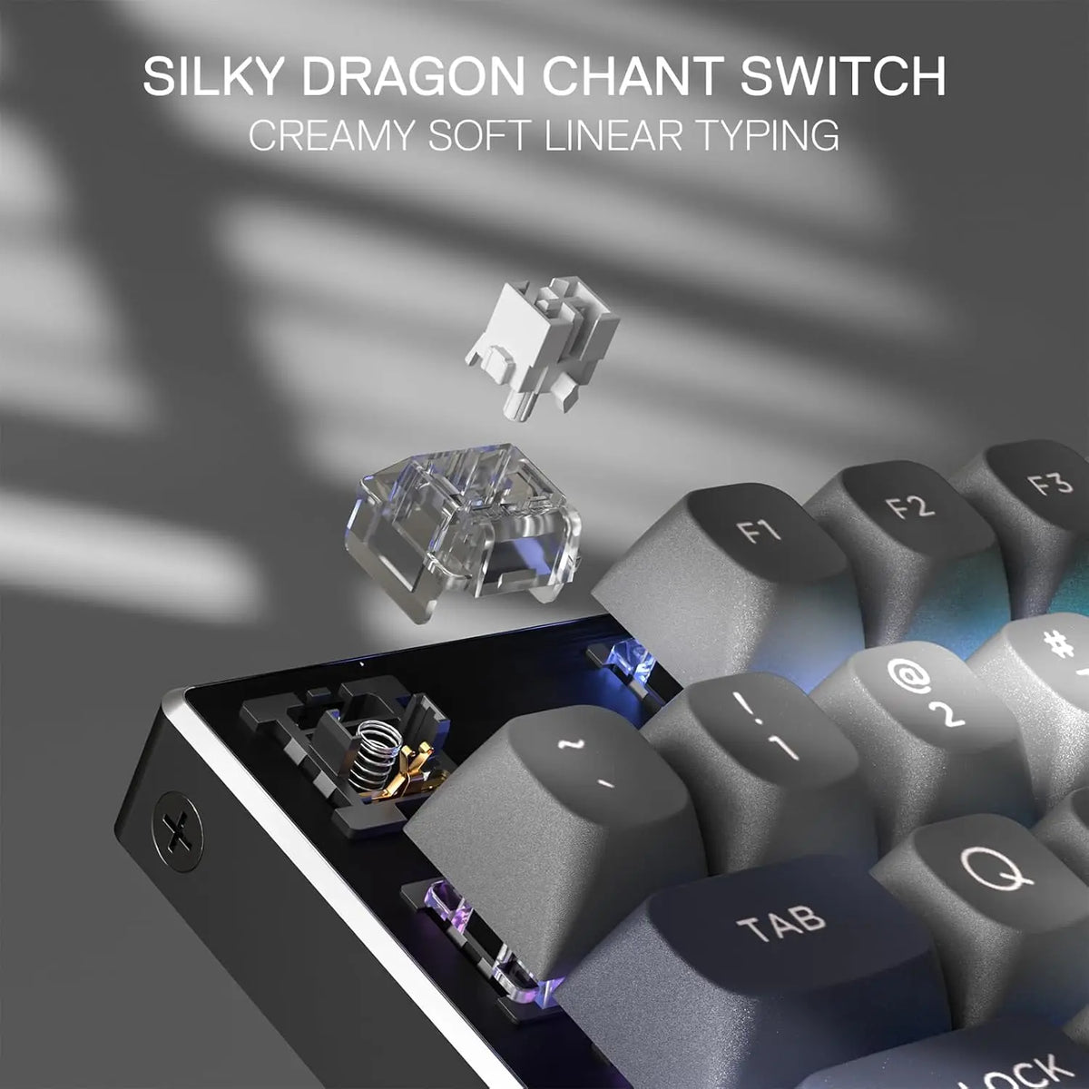 Redragon 556 SE Wired Gaming 104 Keys Hot-Swap Mechanical Keyboard Noise Dampening Kit, Upgraded Socket