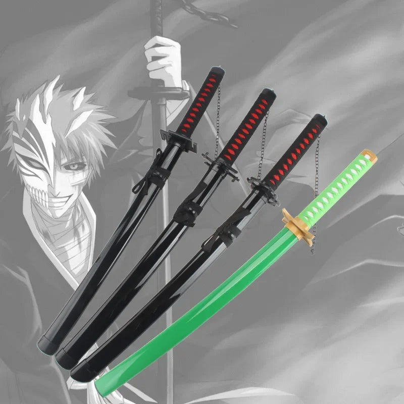 80cm/31.5 inch BLEACH Katana Anime Character Weapons  Swords Cosplay Props  Kurosaki Ichigo Neliel Tu Oderschvank
