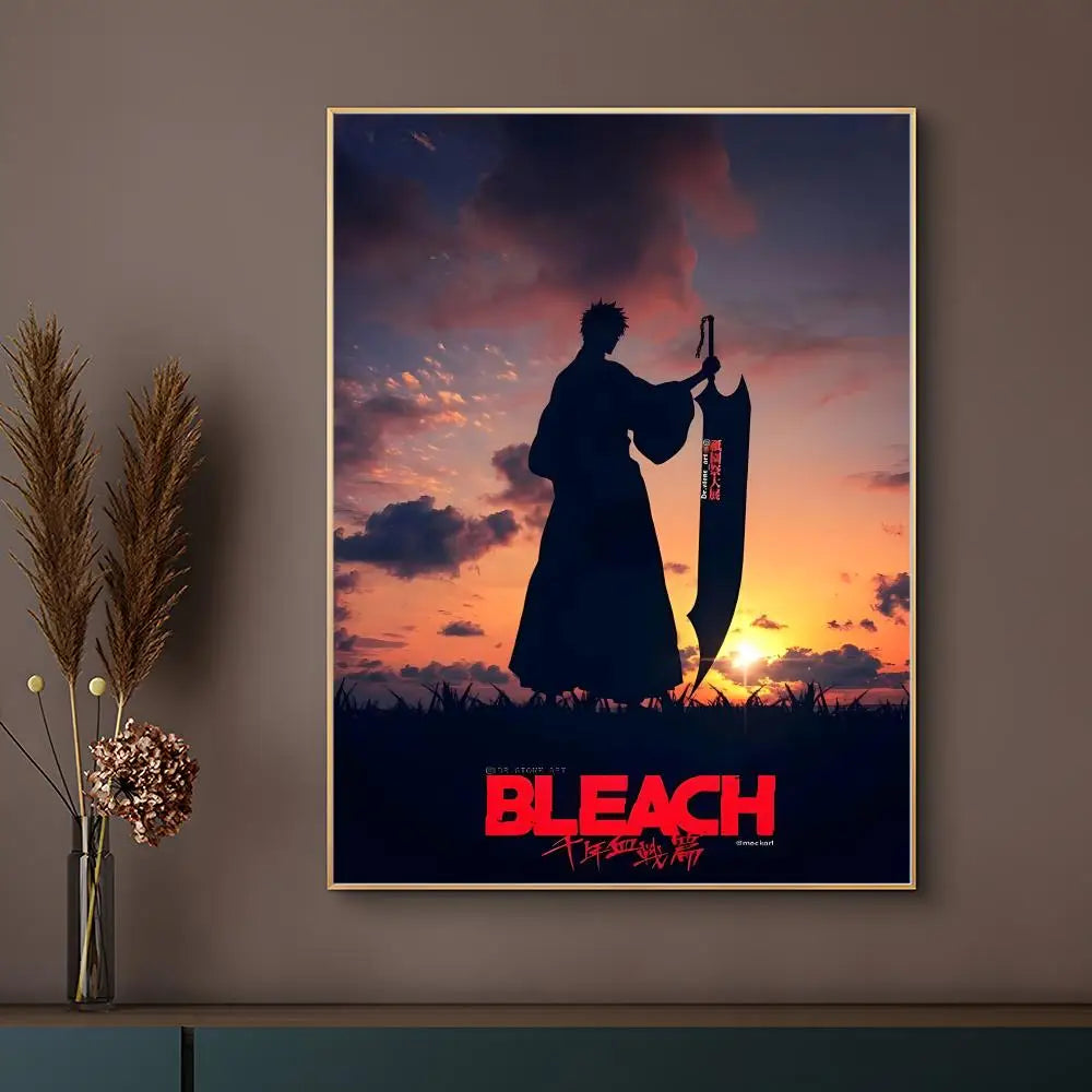 Classic Anime B-BLEACH Poster HD Waterproof Self-Adhesive Wall Art – Multi-Scene Use, Top Gift Pick