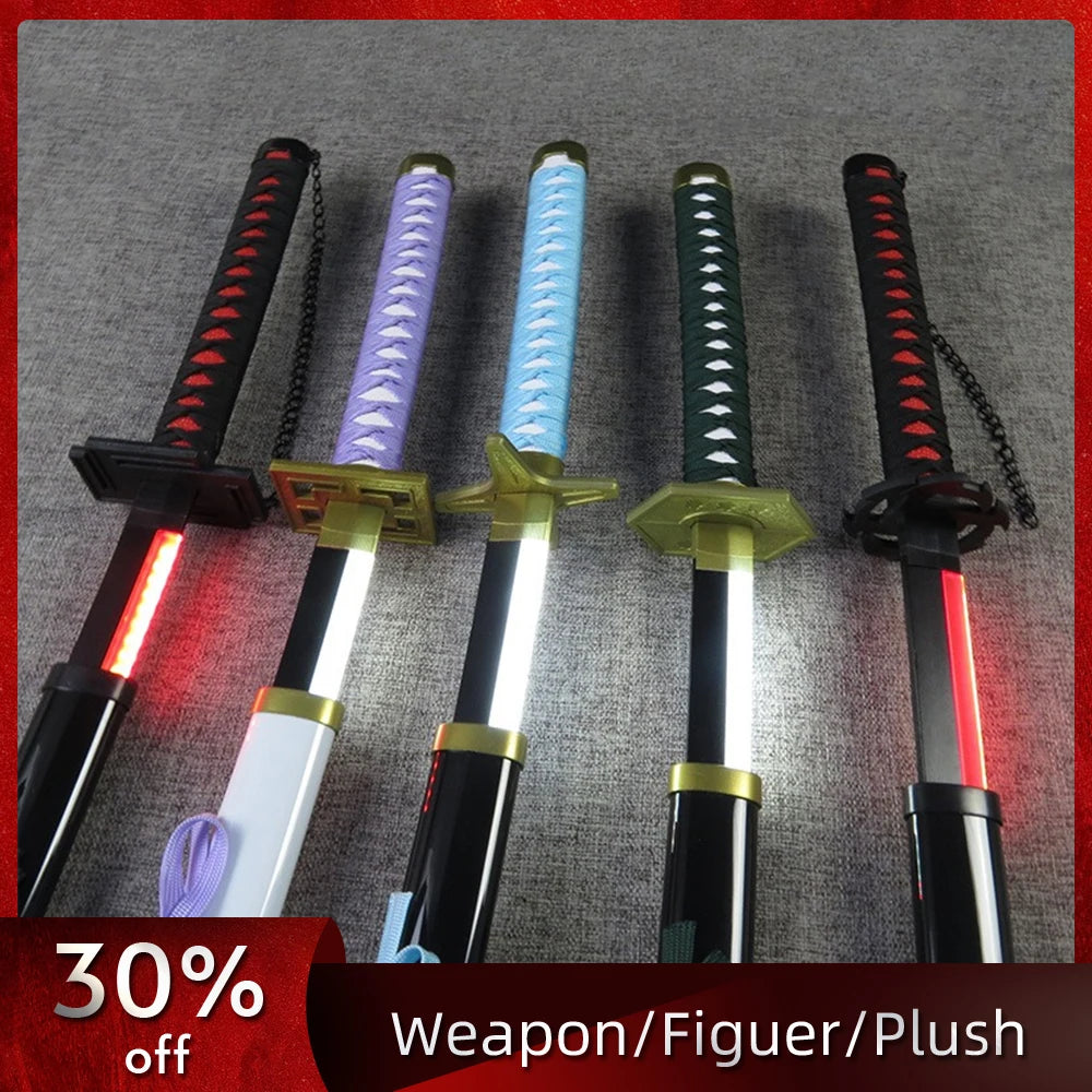 Bleach 100cm/33.37in Lightsaber Cosplay Samurai Sword Anime Peripherals Model Props Luminous Toy Party Supplies Collectible Gift