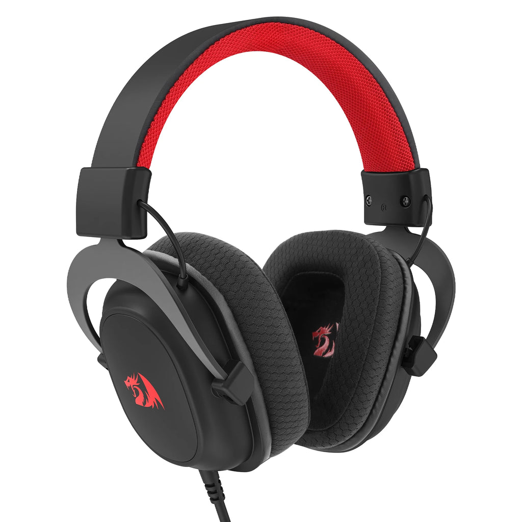 HEADSET GAMER BLACK WITH WIRE REDRAGON ZEUS LITE FOR H510-LT GAMES